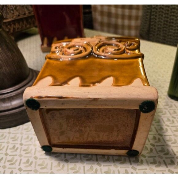 Unique Beige & Brown Ceramic Finial Decor - Picture 3 of 3